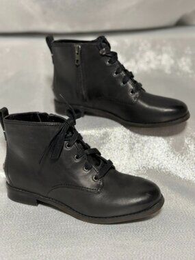 SPERRY WOMENS BLACK FLAT ANKLE BOOTS STS90227 SIZE 5.5